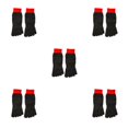 thumbnail image 2 of maskred Prevent Foot Injuries On Any Adventure With 5 Toe Cut Resistant Socks Grey Is Black spot red bindi 5Set, 2 of 6