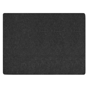 Mainstays Concord Ribbed Heavy-Duty Utility Mat 3' x 4', Water-Resistant, Non-Slip, Black Onyx, Indoor/Outdoor for Entryway Garage Mudroom Basement