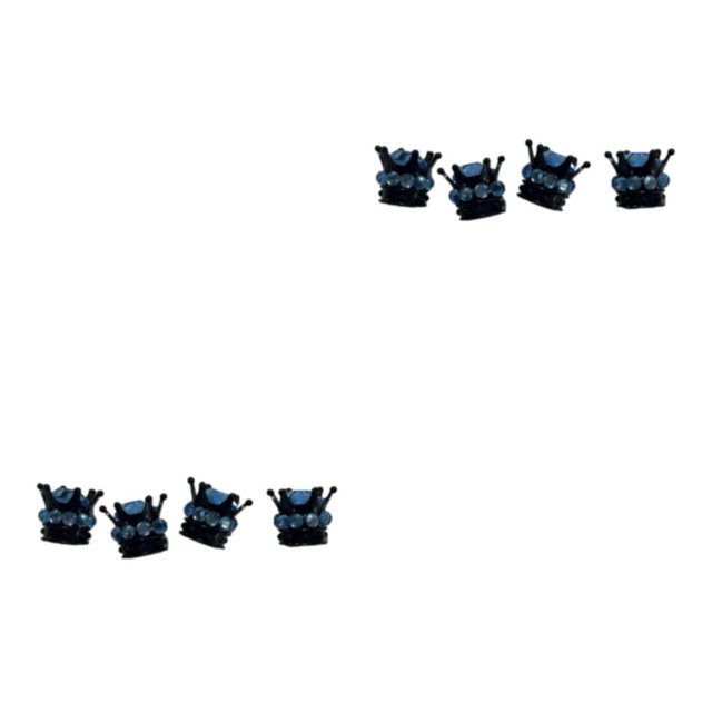 Thinsony 4pieces Durable Valve Caps For Wide Range Of Uses Delicate And Fashionable black blue 2Set