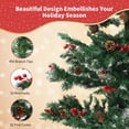 thumbnail image 3 of CNKOO Christmas Tree Tinsel Halloween Tree Decor with Lights Christmas Tree Battery Operated Pop Up Artificial Tree Indoor Outdoor Decorations, 3 of 7