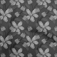 thumbnail image 1 of oneOone Velvet Gray Fabric Floral Retro Sewing Craft Projects Fabric Prints By Yard 58 Inch Wide, 1 of 5