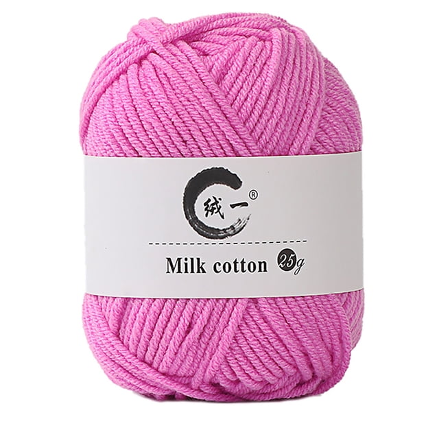 TopLLC Colorful Hand Knitting 25g Knitting Crochet Milk Soft Baby Cotton Wool Yarn