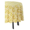 thumbnail image 3 of Vargottam Nappe Ronde Intérieure/extérieure 58 Pouces Nappe Ronde Imperméable pour Couples, Imprimé/été pour Cour Arrière Circulable/barbecues/pique-Nique - Jaune, 3 of 8