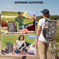 thumbnail image 4 of Floral Print and Skull Design Insulated Cooler Backpack - 20L Leakproof & Easy to Clean, Great for Camping, 4 of 5