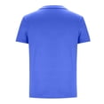 thumbnail image 4 of Men Oversized T Shirts Casual Loose Short Sleeve Crew Neck Tee Shirt Striped Color Block Tops with Pocket, 4 of 4