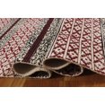 thumbnail image 4 of Casavani Dhurrie en Coton Indien Kilim d'Extérieur, Rouge 8x10 Pieds, 4 of 5