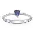 thumbnail image 2 of Bague Pierre de Naissance en Forme de Cœur - Saphir Bleu (Septembre), 2 of 6