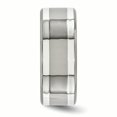 thumbnail image 3 of Edward Mirell Bande en Titane avec Incrustation d'Argent Sterling 9mm Taille 8, 3 of 4