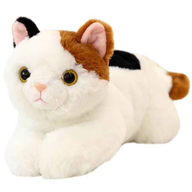 1Set Small Stuffed Animal Cat Shaped For Living Room And Bedroom Decor Elderly And Pets