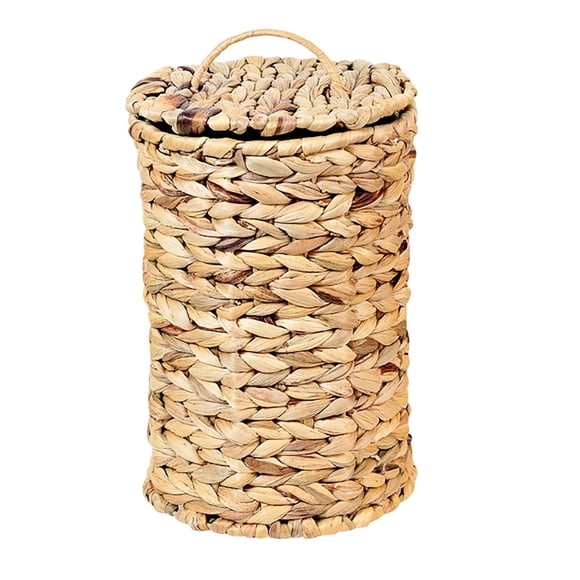 Hand Woven Natural Fiber Gourd Style Storage for Tabletop Bedroom Kitchen Can and Decorative Organizer