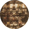 thumbnail image 1 of Ahgly Company Machine Washable Indoor Round Transitional Night Red Area Rugs, 4' Round, 1 of 7