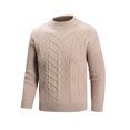 thumbnail image 4 of EYWGYA Chemises en Flanelle pour Hommes Automne/hiver, Chemises à Manches Longues pour Hommes, Chandail Décontracté Mode pour Hommes à Col Rond Extensible, Couche de Base en Tricot à Manches Longues, 4 of 4