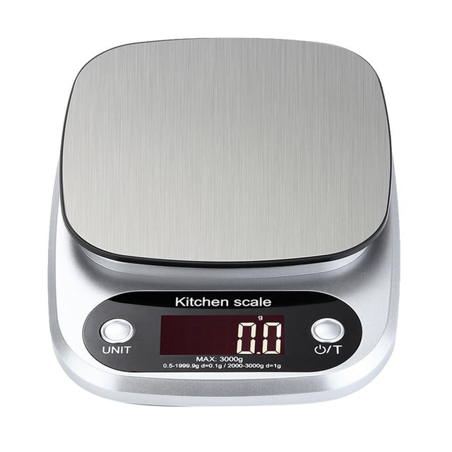 spellwife 10kg/1g Kitchen Scale Electronic Digital Balance Cuisine Cooking Measure Scale Stainless Steel Weighing Tool