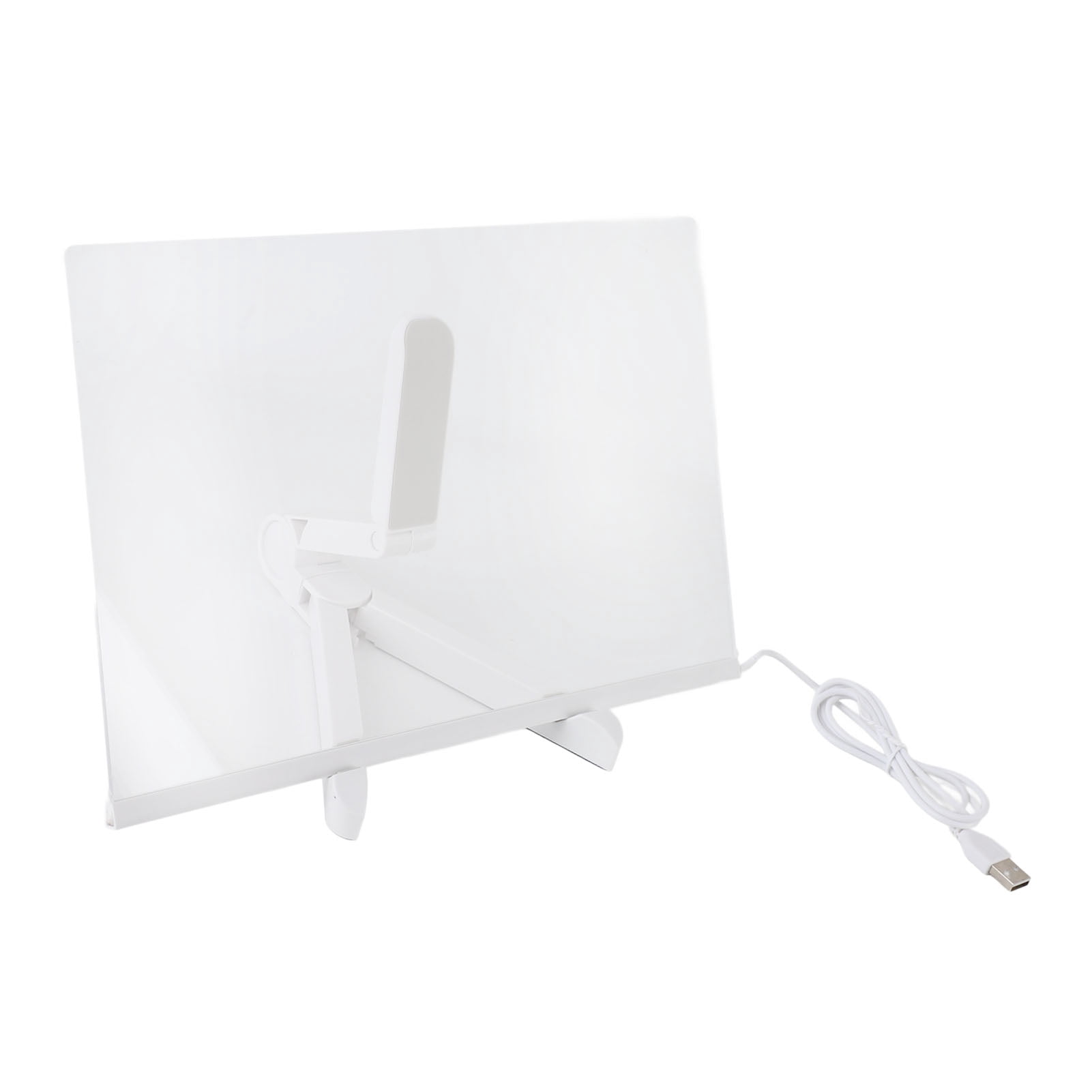 Board Acrylic Dry Erase Board with Light Clear Desktop Note Memo White Board Notepad Table LED Letter Massage Board with 7 Markers