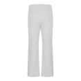 thumbnail image 3 of Xuniizn Mens Dress Pants, Solid Color Zipper Button Stretch Flared Pants with Pockets, Business Fashion Comfortable Formal Suit Trousers, 3 of 7