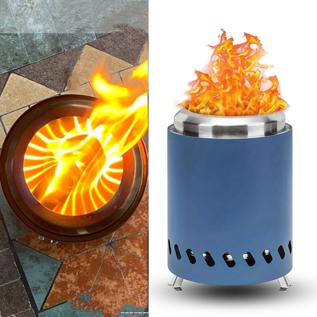 Tabletop Wood-Burning Fire Pit | Outdoor Courtyard Heating Stove | Bonfire Barbecue for Patio