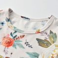 thumbnail image 4 of 3PCS Baby Girl Clothes Ruffle Floral Shirt Tops Pants Headband Outfit Sets (Yellow 6-9 Months), 4 of 5