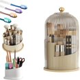 thumbnail image 1 of Concealed Toothbrush Holder Toothbrush Holders for Bathrooms 360 Rotating Waterproof Dustproof Toothpaste Holders with Sliding Lid for Vanity Makeup Brushes Holder Pen Holder Stora,a, 1 of 7