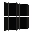 thumbnail image 3 of vidaXL 5-Panel Room Divider Black 250x180 cm Fabric, 3 of 5