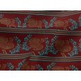 thumbnail image 4 of oneOone Viscose Jersey Fabric Stripe|Leaves & Hen Block Printed Craft Fabric BTY 60 Inch Wide, 4 of 4