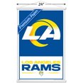thumbnail image 2 of NFL Los Angeles Rams - Logo 21 Wall Poster, 22.375" x 34" Framed, 2 of 4
