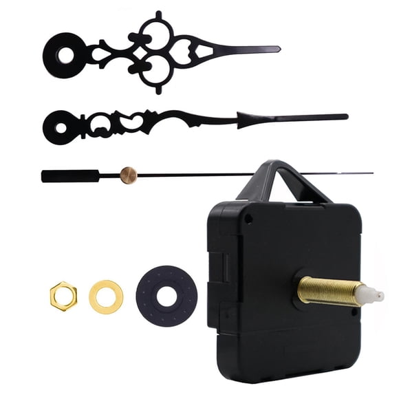 veasfak DIY clock movement mechanism fittings clock motor set for decoration, making the Flower Black