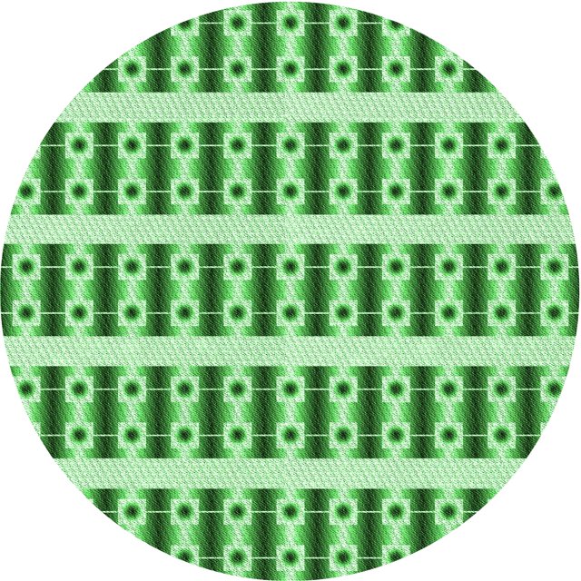 Ahgly Company Machine Washable Indoor Square Transitional Forest Green Area Rugs, 3' Square
