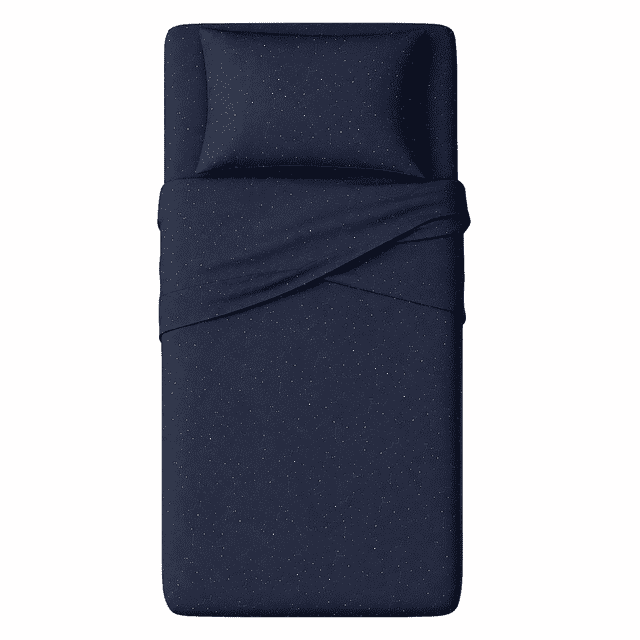 Mainstays Kids 220TC Cotton Dark Star Twin, 3 Piece Sheet Set