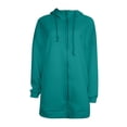 thumbnail image 5 of Womens Solid Color Hoodie Zipper Long Sleeve Sweatshirts Pockets Long Coat Tops, 5 of 5