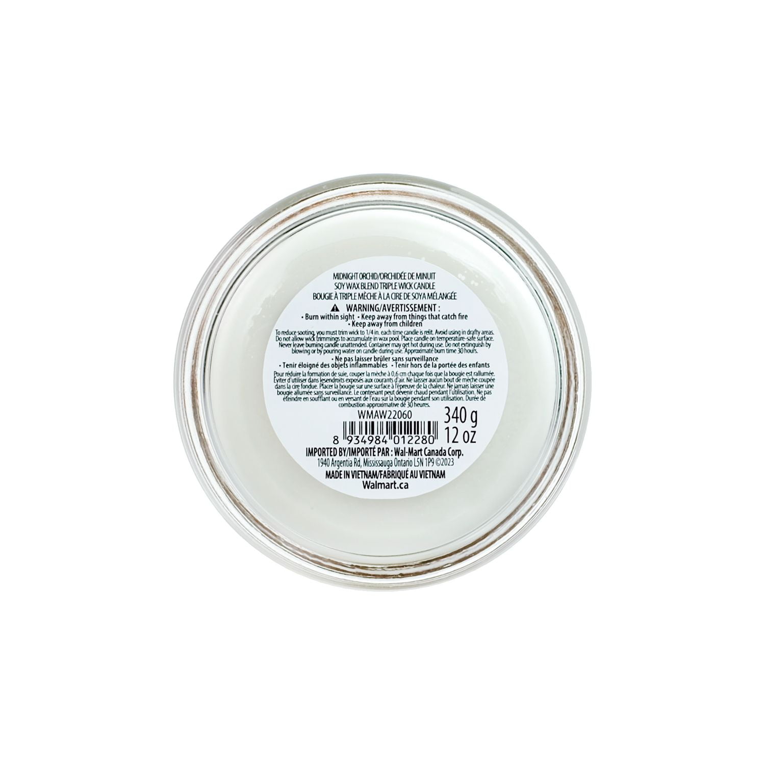 Art Wick 13.9OZ Thym au citron et cire de soja verveine Bougie parfumée mélangée, 1 mèche coton