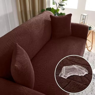 Housse de Sofa Jacquard Épaisse pour Salon, Housse de Sofa Élastique et Imperméable 1/2/3/4 Places, Housse de Sofa d'Angle en L