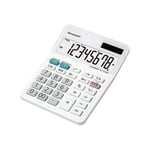 Sharp Elsi Mate EL-310WB - Calculateur de bureau - 8 chiffres - panneau solaire, batterie - blanc