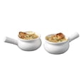 thumbnail image 1 of Starfrit Gourmet BISTRO Ensemble De 2 Bols Pour Soupe À L'oignon En Porcelaine, Résistants À La Chaleur, Micro-ondes Et Lave-Vaisselle, Capacité 300 ml, Résistants Aux Égratignures Et Taches, 1 of 4