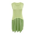 thumbnail image 4 of Jusqu'à 65 % de Réduction! Robes de Mode Été pour Femmes 2024 Grande Taille Col Rond Robe Ample Assortie Jupe Tricotée Européenne et Américaine, 4 of 9