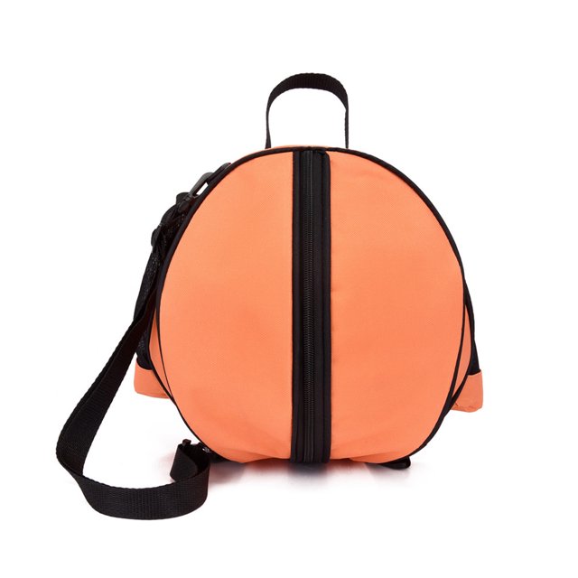 facefd Sac à Dos de Basket-Ball Sangle Réglable Sac de Football Formation Poche Oxford Tissu Compartiment de Bouteille d'Eau de Football Sac à Dos Rouge Orange