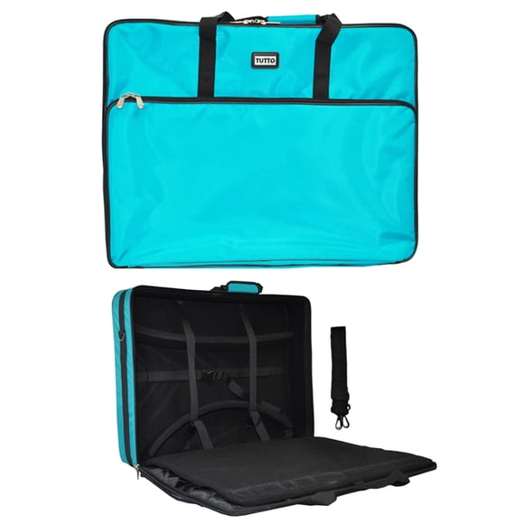 Turquoise Tutto Embroidery Project Extra Large Bag