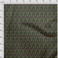 thumbnail image 3 of oneOone Tissu Popeline de Coton Imprimé Feuilles & Fleurs BTY 56 Pouces de Large, 3 of 4