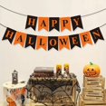 thumbnail image 3 of Drapeau de Vacances à Queue d'Aronde Lettre Orange Halloween, 3 of 3