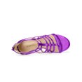 thumbnail image 4 of BLISSFUL STEP Sandales à Talon Bloc Romain à Brides pour Femmes Violet 7, 4 of 7
