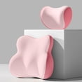 thumbnail image 4 of Pink Multi-Scenario Automotive Support Pillow Set With Quick Installation System For Office Chairs Home Couches Travel Seats #gB2FE, 4 of 6