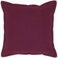 thumbnail image 1 of HomeRoots 403119 Merlot Solide Bride Bordé Moderne Oreiller de Jeter, 1 of 1