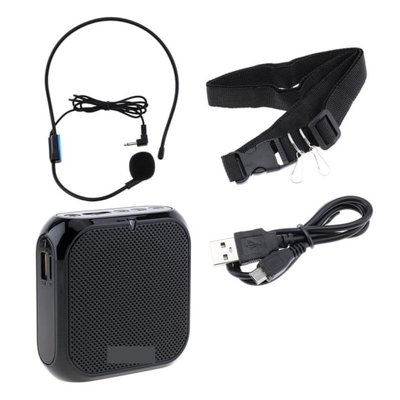 K400 3 Couleurs Haut-Parleur Audio Filaire Portable Mini Mégaphone Amplificateur Vocal Haut-Parleur Microphone Bande de Taille Pince, Facile à Utiliser