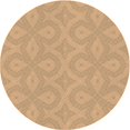 thumbnail image 1 of Ahgly Tapis Rond Lavable en Machine Intérieur Transitionnel Jaune Orange, 5 Pieds Rond, 1 of 7