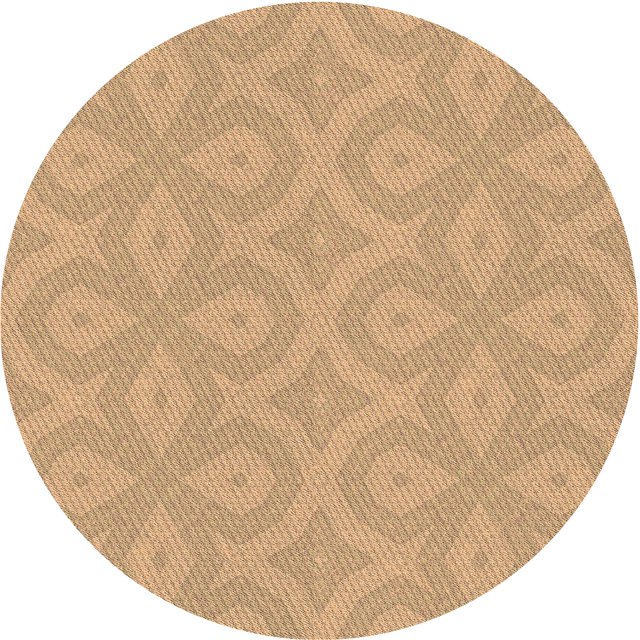 Ahgly Tapis Rond Lavable en Machine Intérieur Transitionnel Jaune Orange, 5 Pieds Rond