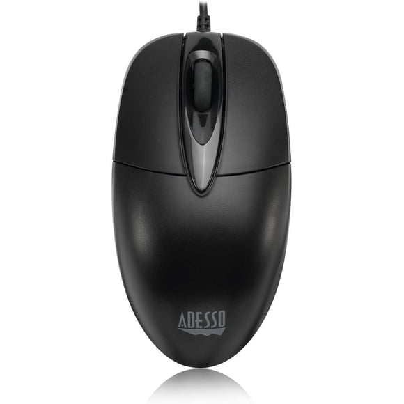 Adesso Desktop USB Optical Scroll Mouse, 1000DPI Resolution