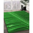thumbnail image 3 of Ahgly Company Tapis d'Intérieur Lavable en Machine Carré Vert Transitionnel, 3 Pieds Carré, 3 of 7