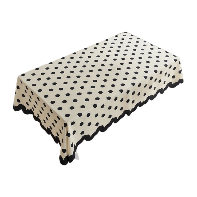 Ohufall Nappe Rectangulaire en Coton Style Ferme Lavable et Résistante aux Plis pour Pique-Niques