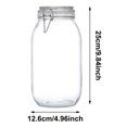 thumbnail image 3 of CJiaWei Leak Proof Airtight Latching Glass Storage Jars With Secure Lock Lids For Kitchen Pantry Organization And Food Preservation, 3 of 4