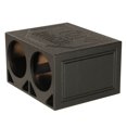 thumbnail image 2 of QPower QBOMB10TB Boîte de Subwoofer Triangle Double 10 Pouces avec Vaporisateur de Doublure de Lit, 2 of 10