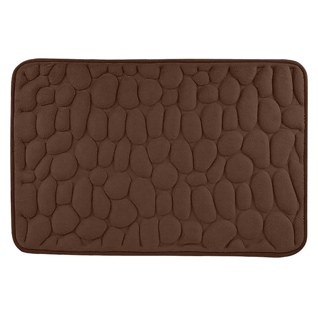 Vrorvz Non Slip Bathroom Floor Mat Soft Water Absorbent Quick Dry Rug for Kitchen Living Room Bedroom Entrance Machine Washable Easy Care for All Floor Types
